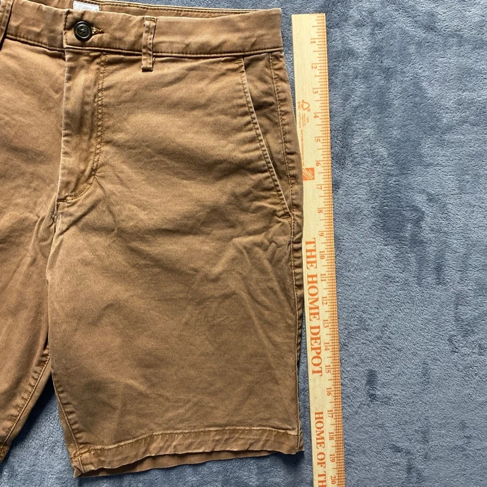 Gap Shorts Mens 31 Essential Khaki Brown 10 Inch Inseam Cotton Made in 2022